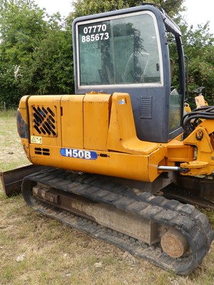 Lot 494 - A circa 2004 Hanix H50B mini-excavator, with...