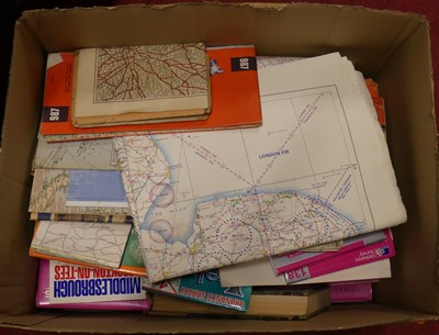 Lot 158 - A collection of maps, to include Michelin,...