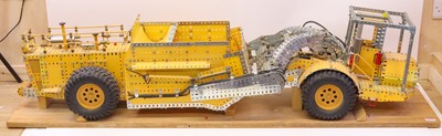 Lot 121 - A very well-made base metal and yellow Meccano...