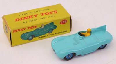 Lot 200 - Dinky Toys, 238 Jaguar D Type Racing Car, in a...