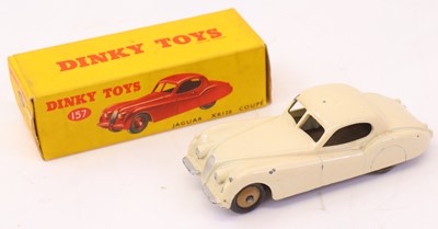 Lot 208 - Dinky Toys No. 157 Jaguar XK 120 coupe...