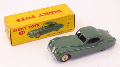 Lot 209 - Dinky Toys No. 157 Jaguar XK 120 coupe...