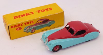 Lot 210 - Dinky Toys No. 157 Jaguar XK 120 coupe...
