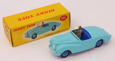 Lot 211 - Dinky Toys No. 101 Sunbeam Alpine sports car...