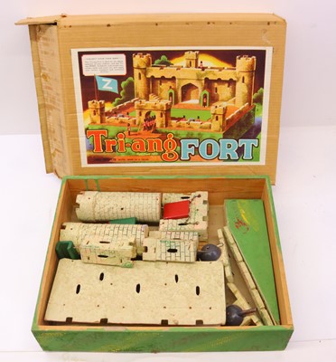 Lot 511 - A Triang Fort, plywood and card in buff with...