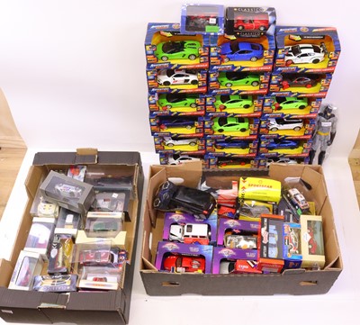 Lot 267 - 3 boxes containing mostly boxed various scales...