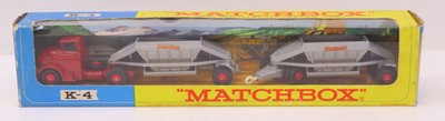 Lot 329 - Matchbox No.K-4 Fruehauf Hopper Train, housed...