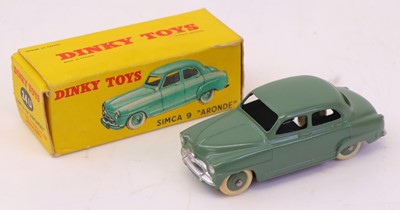 Lot 164 - French Dinky Toys No. 24U Simca Aronde...