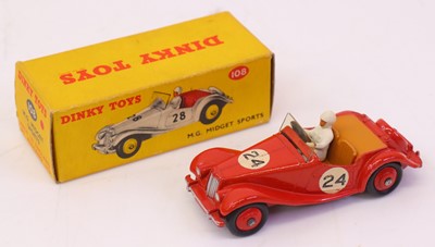 Lot 167 - Dinky Toys No. 108 MG Midget Sports Car...