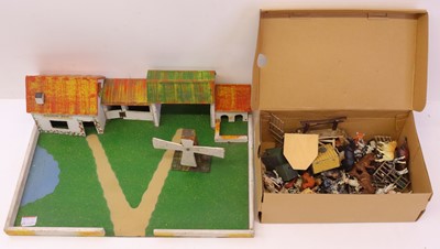 Lot 369 - a box containing mostly Britains Lead and...