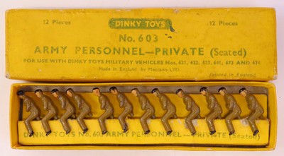 Lot 201 - Dinky Toys No. 603 12-piece Army...