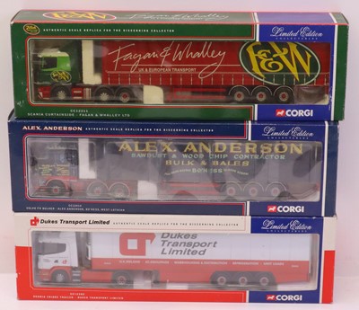 Lot 253 - Corgi Toys 1/50 scale group of three modern...