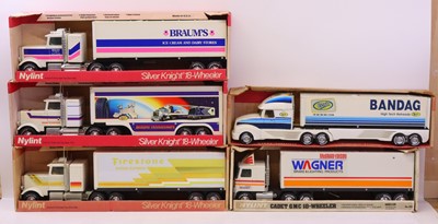 Lot 351 - A Nylint pressed steel large group of five...