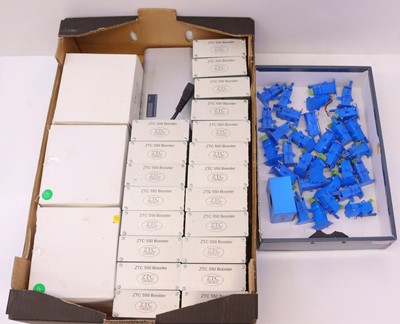 Lot 482 - Two boxes containing various electrical model...