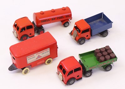 Lot 384 - Triang Minic a collection of 4 tinplate...