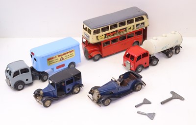 Lot 388 - A Triang Minic tinplate and clockwork small...