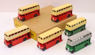 Lot 217 - Dinky Toys No.29C/290 double-decker bus trade...