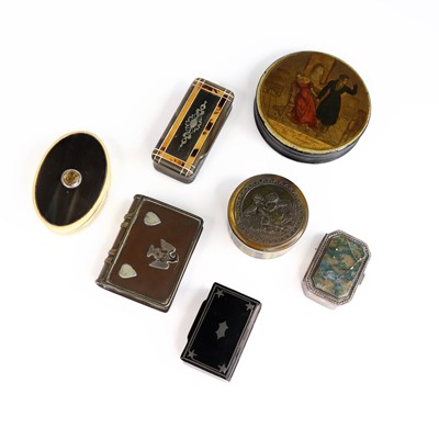 Lot 161 - A collection of principally 19th century snuff...