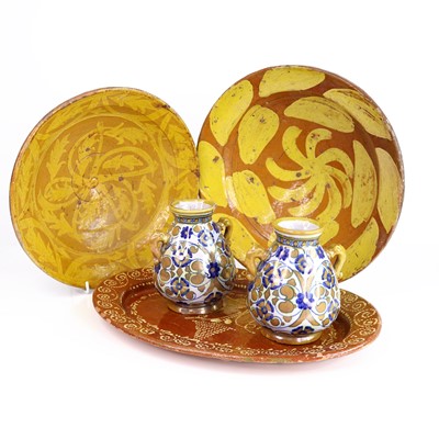 Lot 31 - A Hunza Pottery bowl, 19th century, decorated...