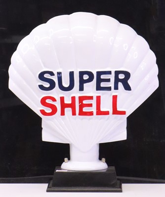 Lot 392 - A Super Shell reproduction sign painted in...