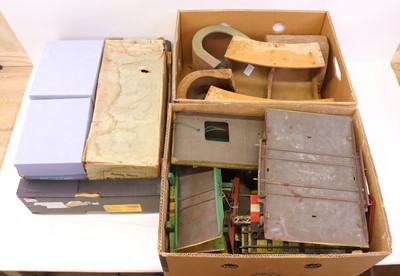 Lot 570 - Three boxes of various Hornby 0 gauge...