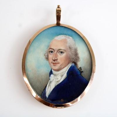 Lot 198 - An early 19th century miniature portrait...