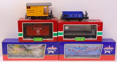 Lot 542 - Six G gauge 45mm scale wagons to include a...
