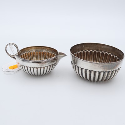 Lot 251 - A late Victorian three-piece silver bachelors...