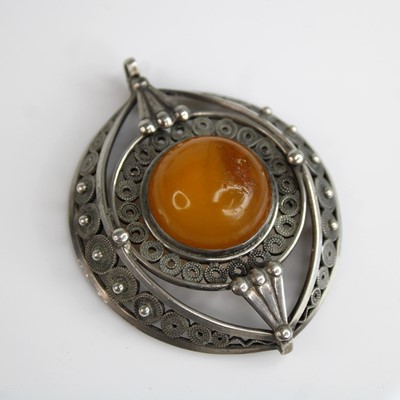Lot 292 - A modern Russian silver filigree worked and...