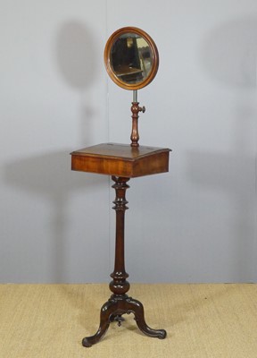 Lot 595 - A mid-Victorian mahogany gentleman's shaving...