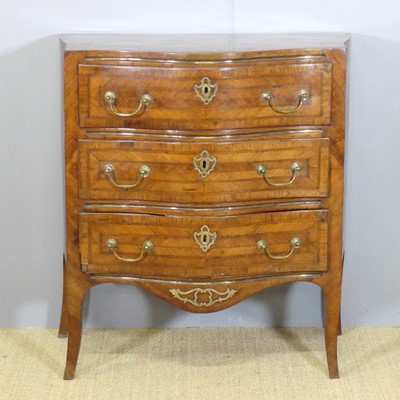 Lot 661 - A provincial probably French walnut cross and...