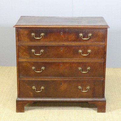 Lot 652 - A George III mahogany squarefront chest of...