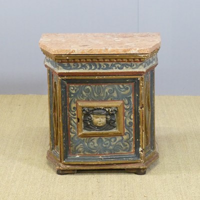 Lot 651 - A 19th century provincial Italian polychrome...