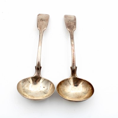 Lot 208 - A pair of Victorian silver sauce ladles, in...