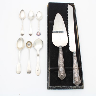 Lot 217 - A cased Elizabeth II silver handled and steel...