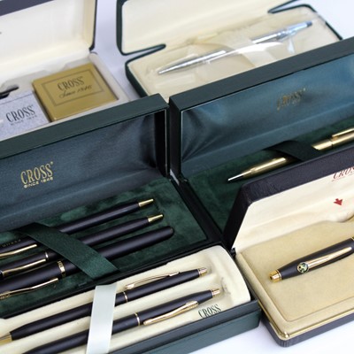 Lot 165 - A collection of Cross pens and accessories,...