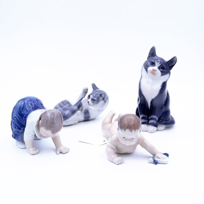 Lot 100 - A Royal Copenhagen porcelain figure of a...