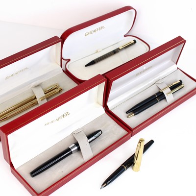 Lot 166 - A collection of Sheaffer pens, to include a...
