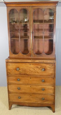 Lot 599 - A Regency mahogany and flame-mahogany...