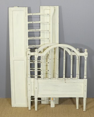 Lot 625 - A painted wood baby's cot (currently dismantled)