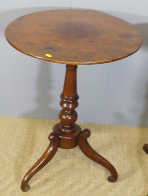 Lot 617 - A mid-Victorian mahogany circular tilt-top...