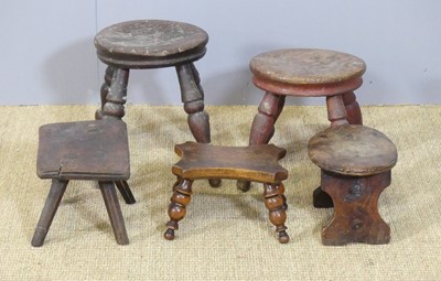 Lot 641 - A collection of five various principally elm...