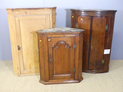 Lot 687 - Three various 19th century hanging corner...
