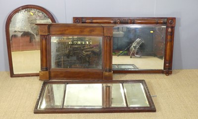 Lot 634 - Four various 19th century mahogany framed wall...