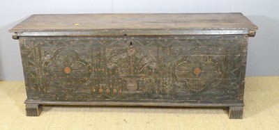 Lot 715 - A probably provincial Italian stained and...