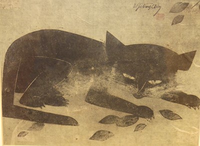 Lot 554 - Ngo Dinh Chuong (Vietnam 1934-c2000) - Black...