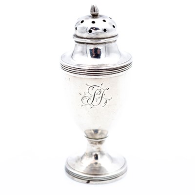 Lot 223 - A George III silver sugar pepper, of...