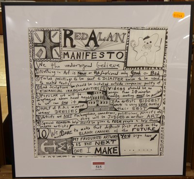 Lot 515 - Sir Grayson Perry CBE RA (b.1960) - Red Alan...