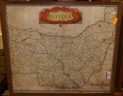 Lot 526 - Robert Morden - engraved hand-coloured County...