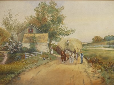 Lot 546 - Early 20th century school - The Haycart,...